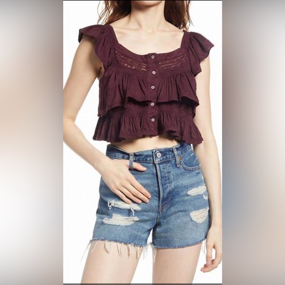 Free People Sunny Days Ahead Crop Top